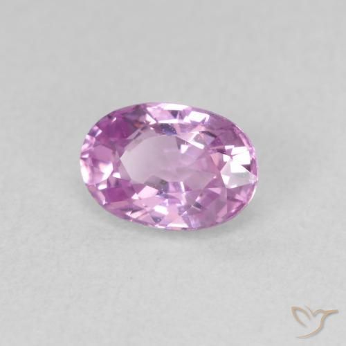 0.73 ct Purple Sapphire Stone, Natural Sapphire in Oval Facet Shape for Sale