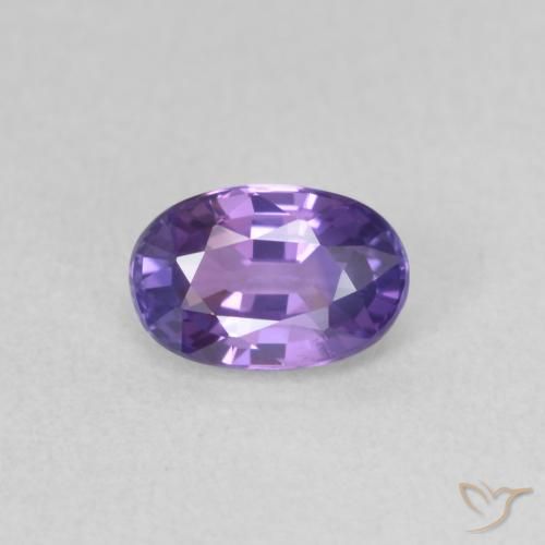 0.70ct Natural Medium Violet Sapphire, Oval, VVS
