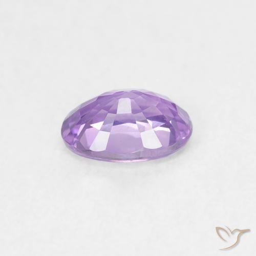 Sapphire Gemstone in 5.7 x 4.1 mm Size for Sale, Sapphire Stone in Medium Pink Violet Color