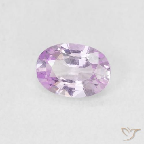 0.54 ct Pink Sapphire Stone, Natural Sapphire in Oval Facet Shape for Sale