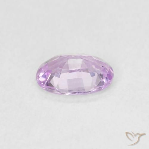 Sapphire Gemstone in 5.9 x 4.2 mm Size for Sale, Sapphire Stone in Very Light Royal Pink Color