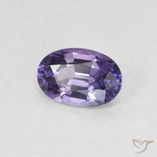 0.63 ct Violet Sapphire Stone, Natural Sapphire in Oval Facet Shape for Sale