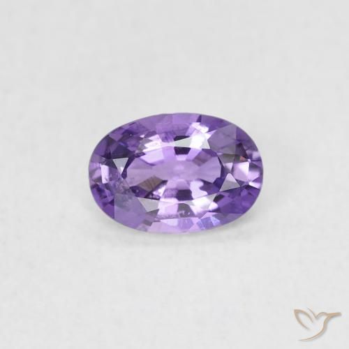 0.45ct Natural Bright Grape Violet Sapphire, Oval, VVS-VS