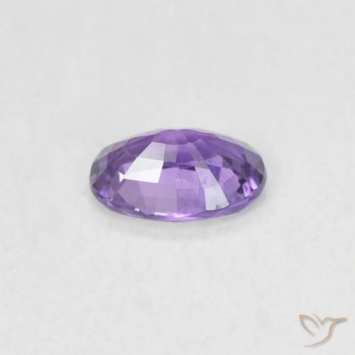 Sapphire Gemstone in 5.6 x 3.9 mm Size for Sale, Sapphire Stone in Bright Grape Violet Color