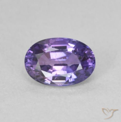 0.73ct Natural Deep Violet Sapphire, Oval, VVS-VS