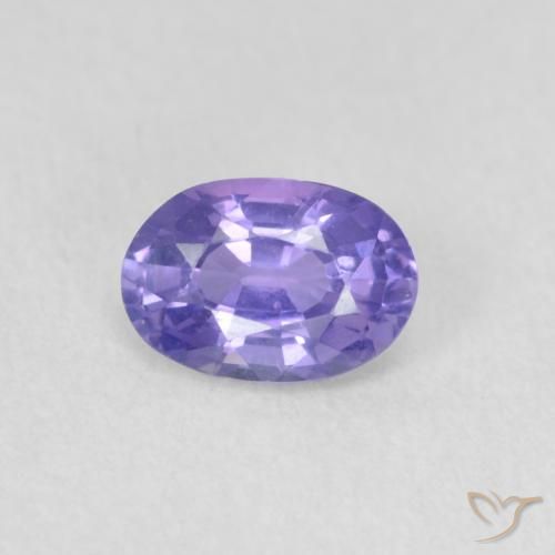 0.52ct Natural Deep Purple Sapphire, Oval, VVS-VS