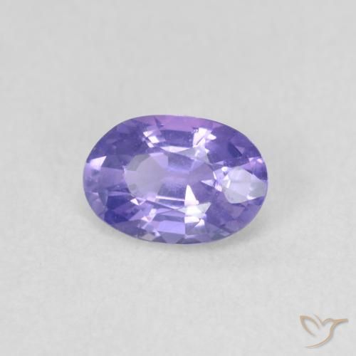 0.52 ct Violet Sapphire Stone, Natural Sapphire in Oval Facet Shape for Sale