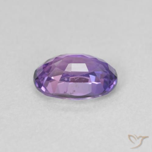 Sapphire Gemstone in 6 x 4 mm (calibrated) Size for Sale, Sapphire Stone in Medium Dark-Purple Color