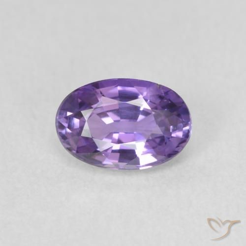 0.60ct Natural Deep Violet Sapphire, Oval, VVS-VS
