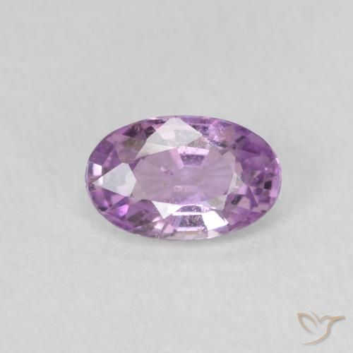 0.55ct Natural Medium Pinkish Purple Sapphire, Oval, VVS-VS