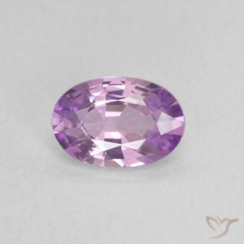 0.53ct Natural Medium Pinkish Purple Sapphire, Oval, VVS-VS