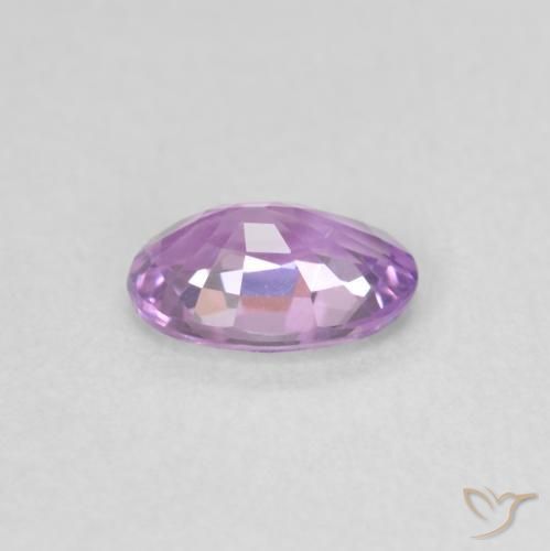 Sapphire Gemstone in 6 x 4 mm (calibrated) Size for Sale, Sapphire Stone in Medium Pinkish Purple Color