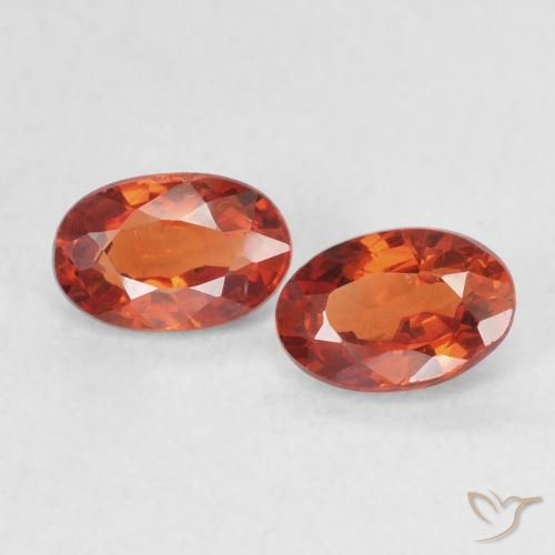 1.30ctw Natural Medium Orange Sapphire, Oval, VS