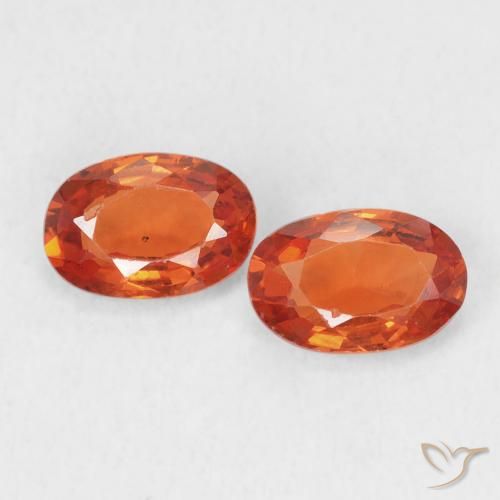 1.18ctw Natural Amber Orange Sapphire, Oval, VS-SI