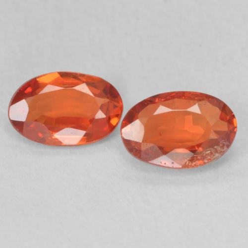 1.04ctw Natural Amber Orange Sapphire, Oval, VS-SI
