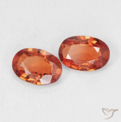 1.11 ctw Red Sapphire Stones, Natural Sapphire in Oval Facet Shape for Sale