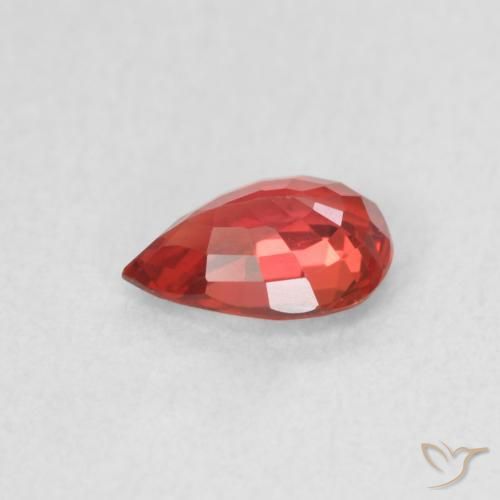 Sapphire Gemstone in 6 x 4 mm (calibrated) Size for Sale, Sapphire Stone in Deep Red Color