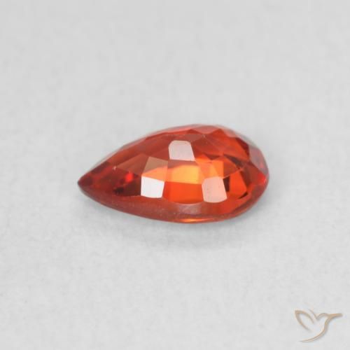 Sapphire Gemstone in 6 x 4 mm (calibrated) Size for Sale, Sapphire Stone in Fire Red Color