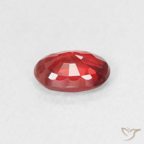 Sapphire Gemstone in 6 x 4 mm (calibrated) Size for Sale, Sapphire Stone in Medium Red Color