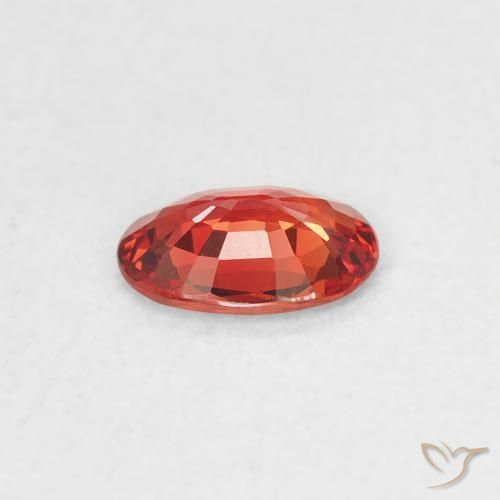 Sapphire Gemstone in 6 x 4 mm (calibrated) Size for Sale, Sapphire Stone in Bright Red Color