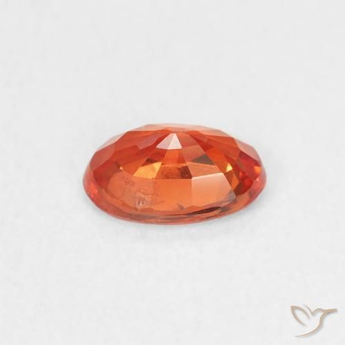 Sapphire Gemstone in 6 x 4 mm (calibrated) Size for Sale, Sapphire Stone in Warm Orange Color