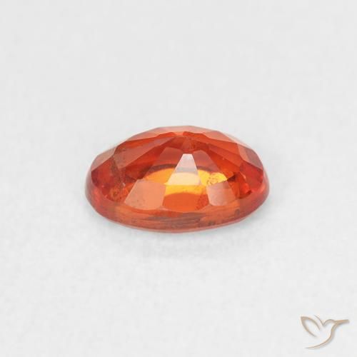 Sapphire Gemstone in 6 x 4 mm (calibrated) Size for Sale, Sapphire Stone in Fire Orange Color