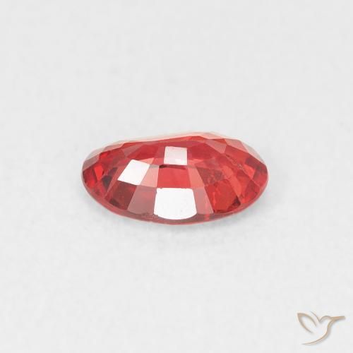 Sapphire Gemstone in 6 x 4 mm (calibrated) Size for Sale, Sapphire Stone in Medium Red Color