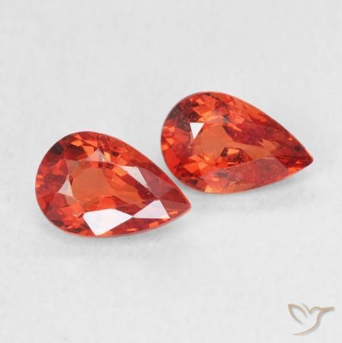1.10ctw Natural Medium Red Sapphire, Pear Shape, VVS-VS, Photo A