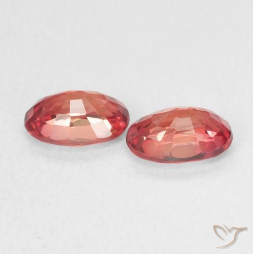 Sapphire Gemstones in 6.1 x 4.2 mm Size for Sale, Sapphire Stones in Deep Crimson Color