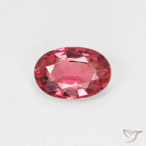 0.55ct Natural Medium Red Sapphire, Oval, VVS