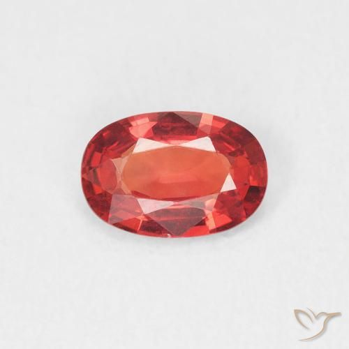 0.53ct Natural Intense Red Sapphire, Oval, VVS