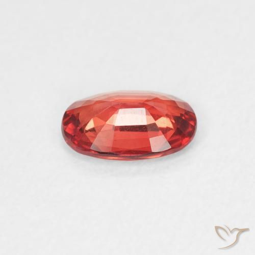 Sapphire Gemstone in 6.2 x 4.2 mm Size for Sale, Sapphire Stone in Intense Red Color