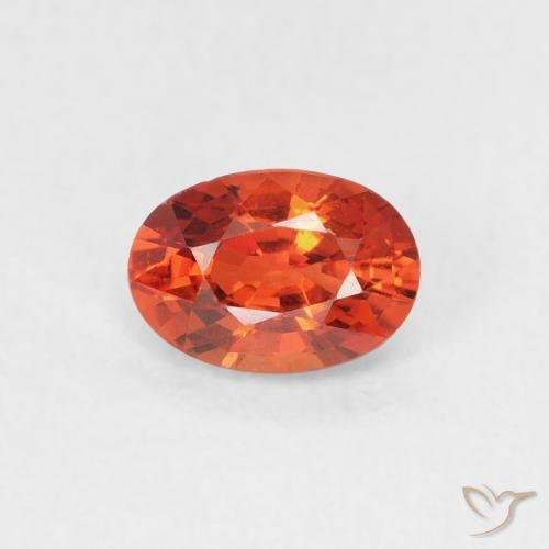 0.63ct Natural Medium Red Sapphire, Oval, VVS