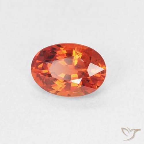 0.63 ct Red Sapphire Stone, Natural Sapphire in Oval Facet Shape for Sale