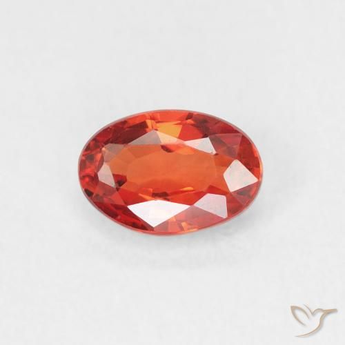0.67ct Natural Intense Red Sapphire, Oval, VVS