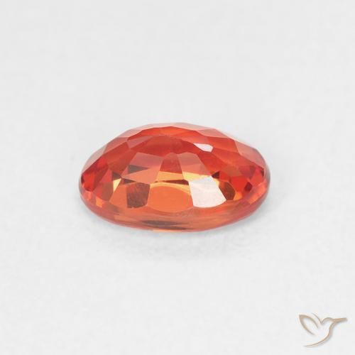 Sapphire Gemstone in 6 x 4 mm (calibrated) Size for Sale, Sapphire Stone in Intense Red Color