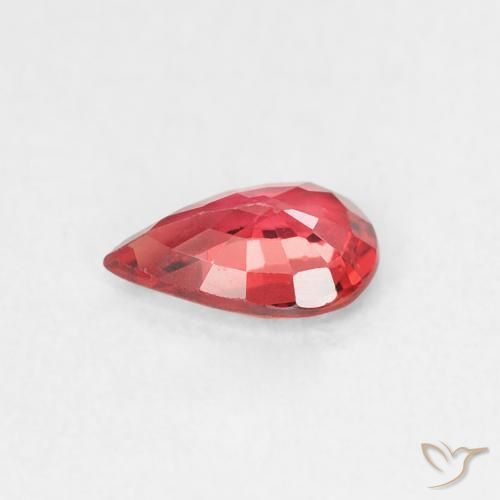 Sapphire Gemstone in 6 x 4 mm (calibrated) Size for Sale, Sapphire Stone in Medium Red Color
