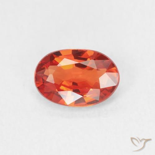 0.65ct Natural Bright Crimson Red Sapphire, Oval, VVS