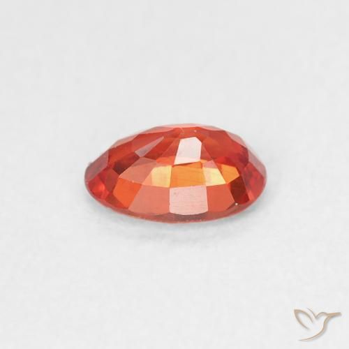 Sapphire Gemstone in 6 x 4 mm (calibrated) Size for Sale, Sapphire Stone in Medium Red Color