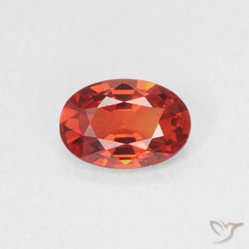 0.51ct Natural Medium Red Sapphire, Oval, VVS