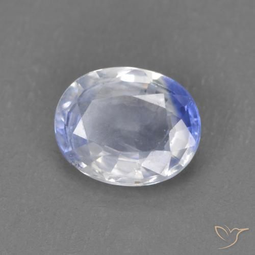 0.54 ct Blue Sapphire Stone, Natural Sapphire in Oval Facet Shape for Sale