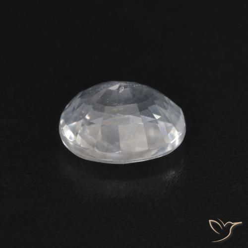Sapphire Gemstone in 5 x 4 mm (calibrated) Size for Sale, Sapphire Stone in White Color