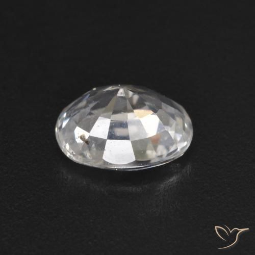 Sapphire Gemstone in 5.3 x 4.1 mm Size for Sale, Sapphire Stone in White Color