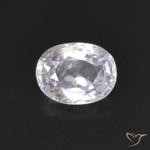 0.52ct Natural Bluish White Sapphire, Oval, VS