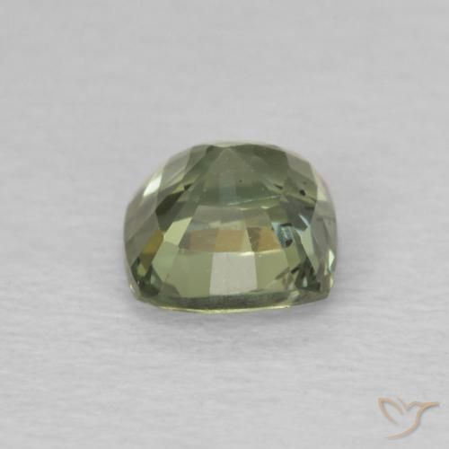 Sapphire Gemstone in 4.6 x 4.5 mm Size for Sale, Sapphire Stone in Light Green Color