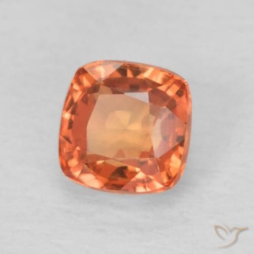 0.74 ct Red Sapphire Stone, Natural Sapphire in Cushion-Cut Shape for Sale