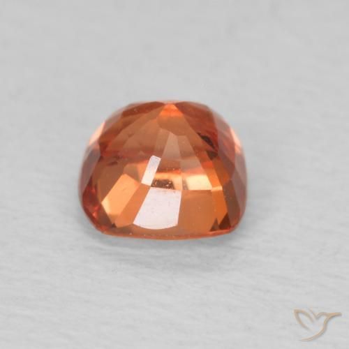 Sapphire Gemstone in 4.3 x 4.2 mm Size for Sale, Sapphire Stone in Fire Orange Color