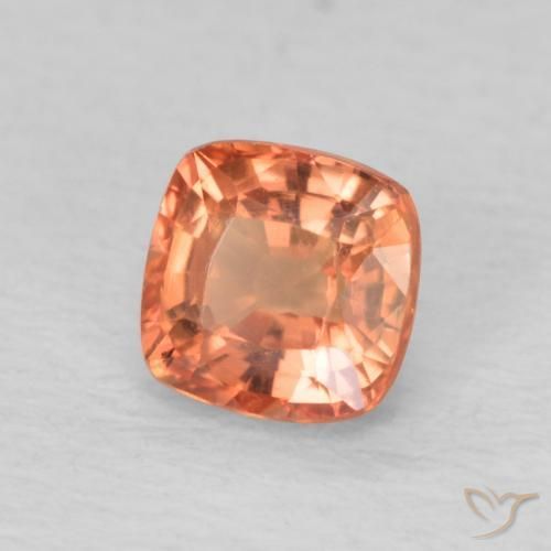 0.65 ct Red Sapphire Stone, Natural Sapphire in Cushion-Cut Shape for Sale
