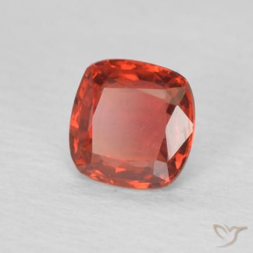 0.47 ct Red Sapphire Stone, Natural Sapphire in Cushion-Cut Shape for Sale