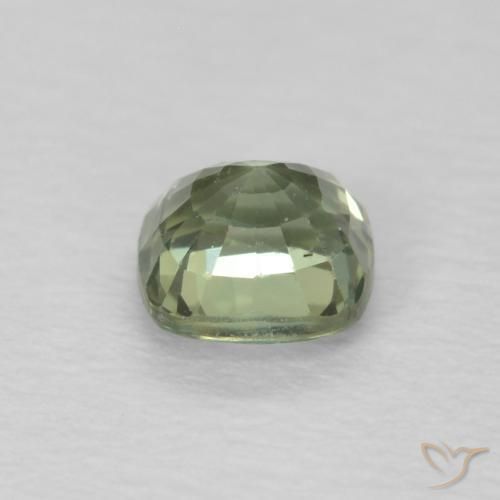 Sapphire Gemstone in 4.3 x 4.2 mm Size for Sale, Sapphire Stone in Light Green Color